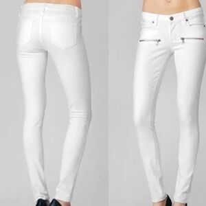 PAIGE Indigo Optic White Jean Size 28